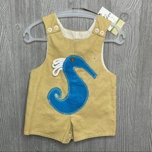 Nwt shades baby jumper romper summer vacation nautical unisex seahorse 6-12m